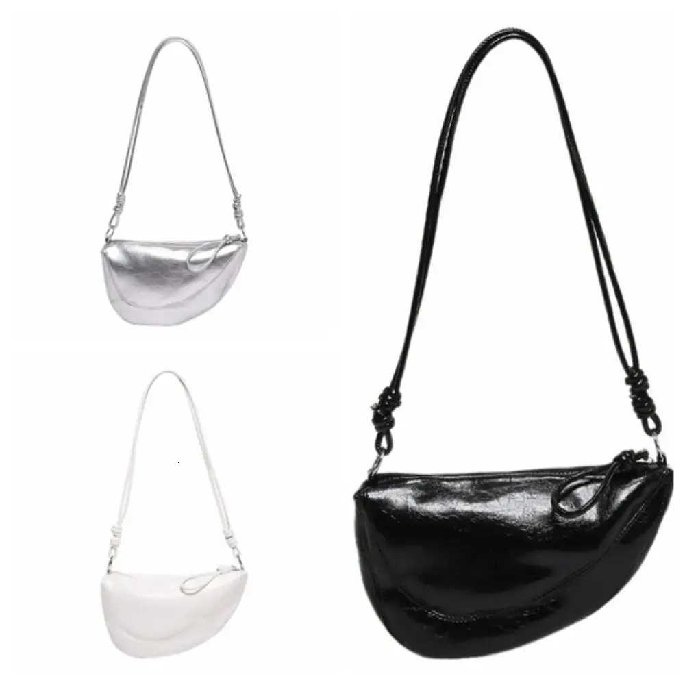 PU Leather Saddle Bag Fashion Design Korean Style Crossbody Bags Solid Color Shoulder Bag Versatile Dumplings Bag s Z250812