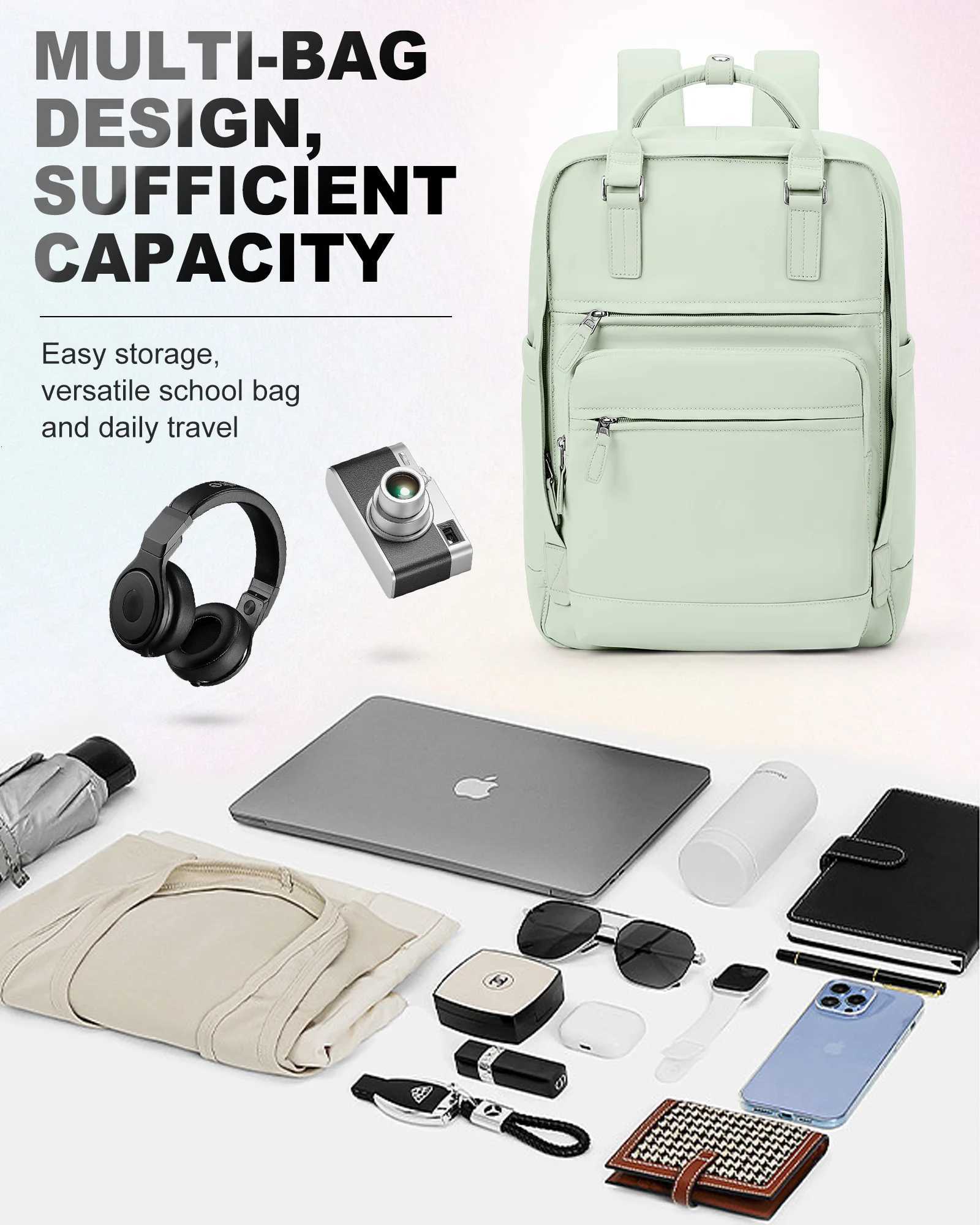 Travel backpack ladies large capacity short-distance travel bag college students computer backpack duffel bag multi-color Y250811