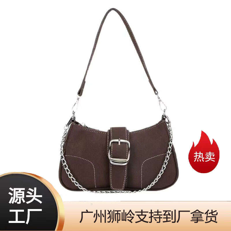 Niche High-End Underarm Bag For Women, Autumn And Winter Versatile Single Shoulder Handbag, Crossbody Matte Chain B5