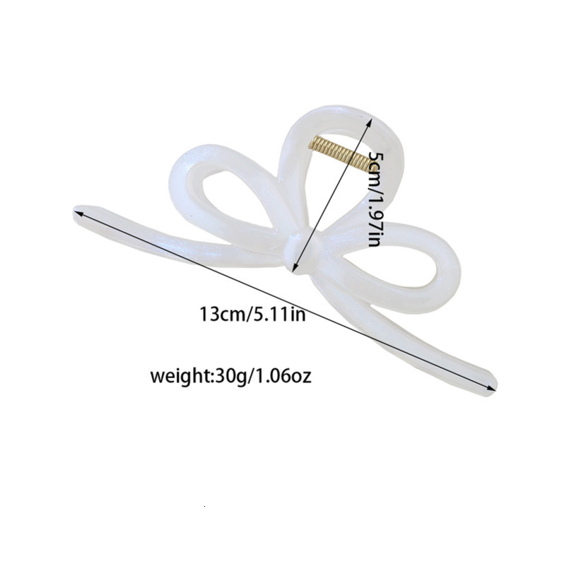New High-End Bow Large Claw for Women, Back of Head Clip, Shark Clip Hair Accessory, Hairpin