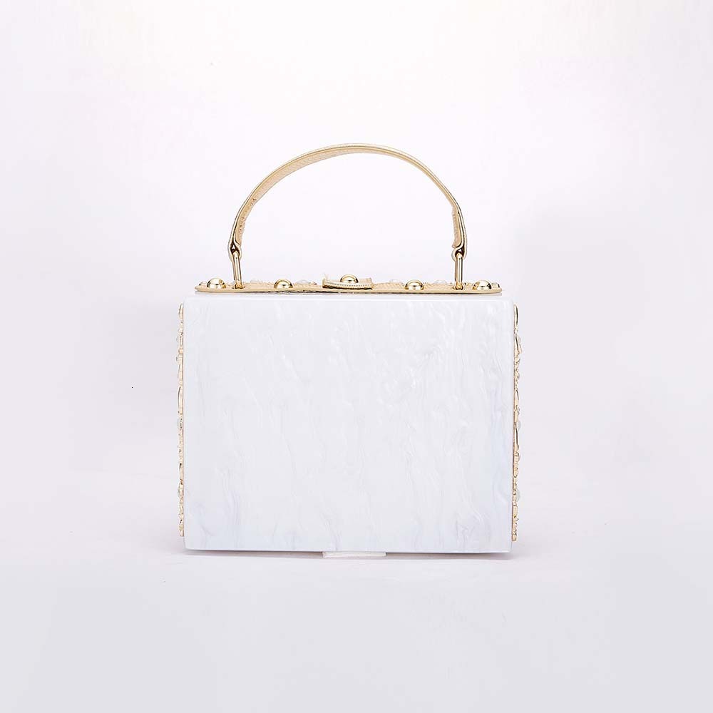 2025 New Designer Acrylic Evening Dress Bag Hollow Handbag Single Shoulder Slant Body Women's Bag