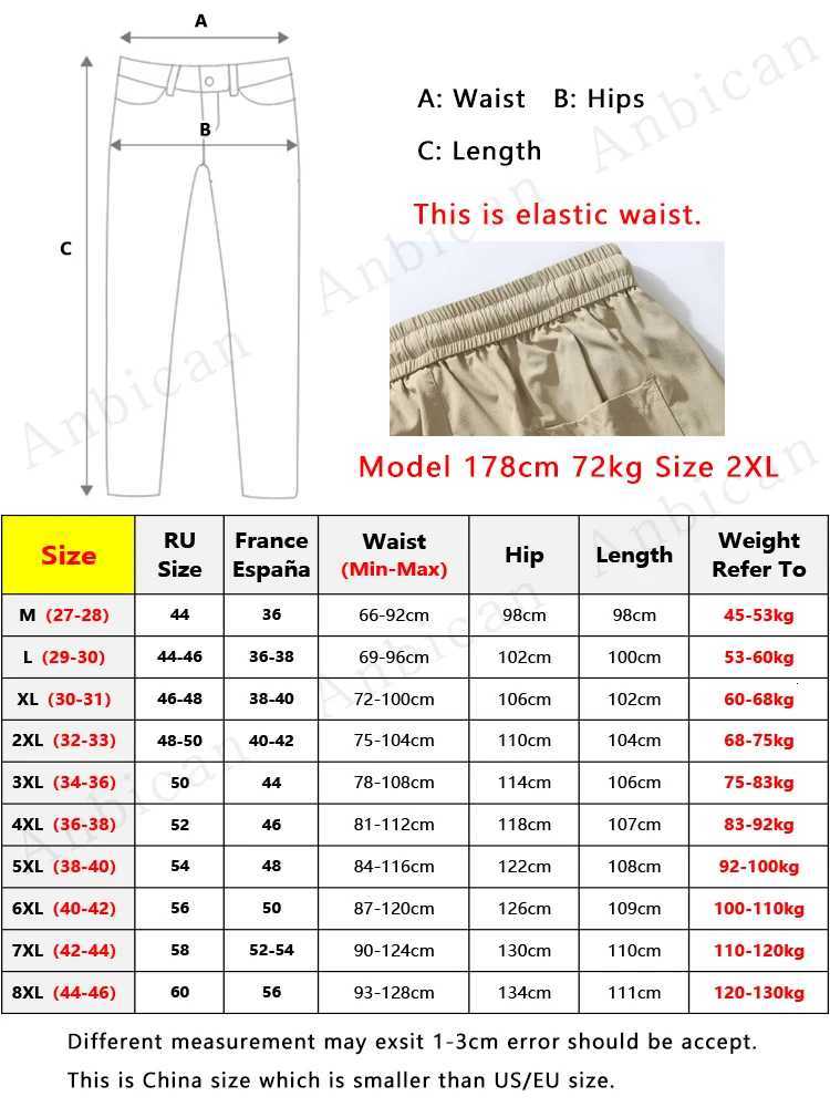 Mens Summer Cargo Pants Multi-Pockets Lightweight Ice Silk Cooling Sweatpants Wide Leg Loose Fit Straight Trousers Big Size 8XL X250812