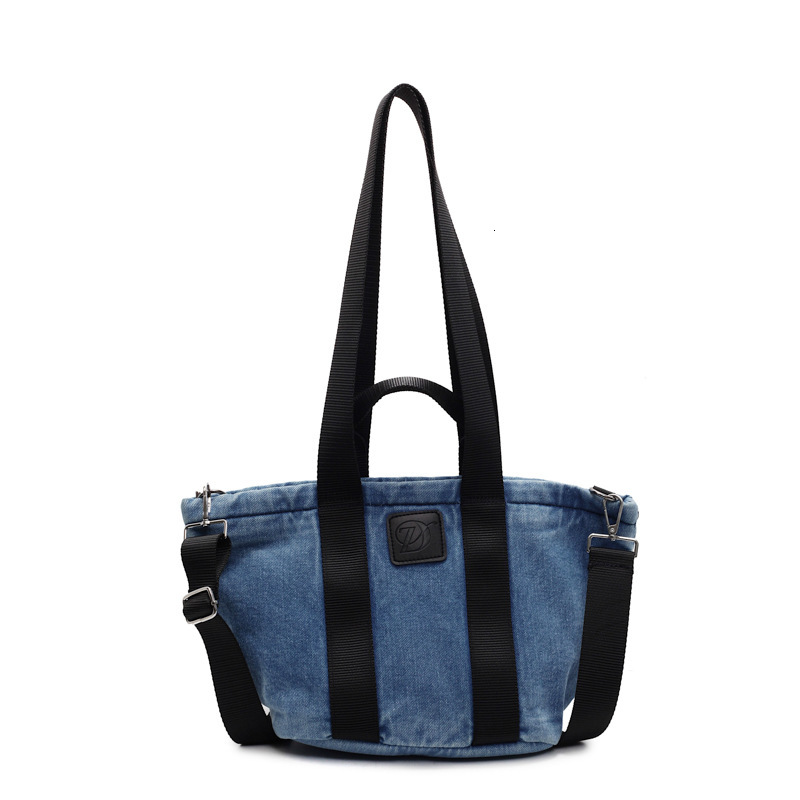 Large Capacity Denim for Women New Simple Versatile Commuter Shoulder Handheld Tote Bag