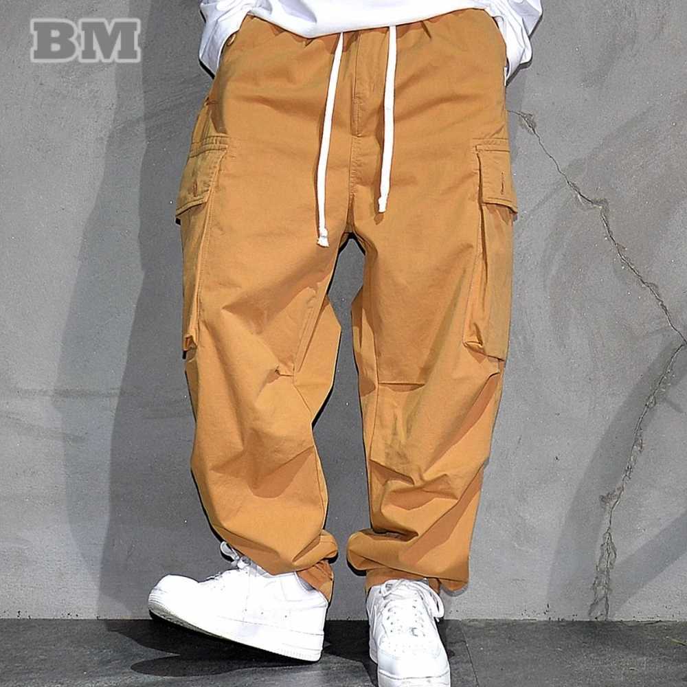 Streetwear Cargo Pants Men Skateboard Casual Adjustable Foot Mouth Hip Hop Youth2025 Multi Pocket Loose Urban Style Comfortable X250812