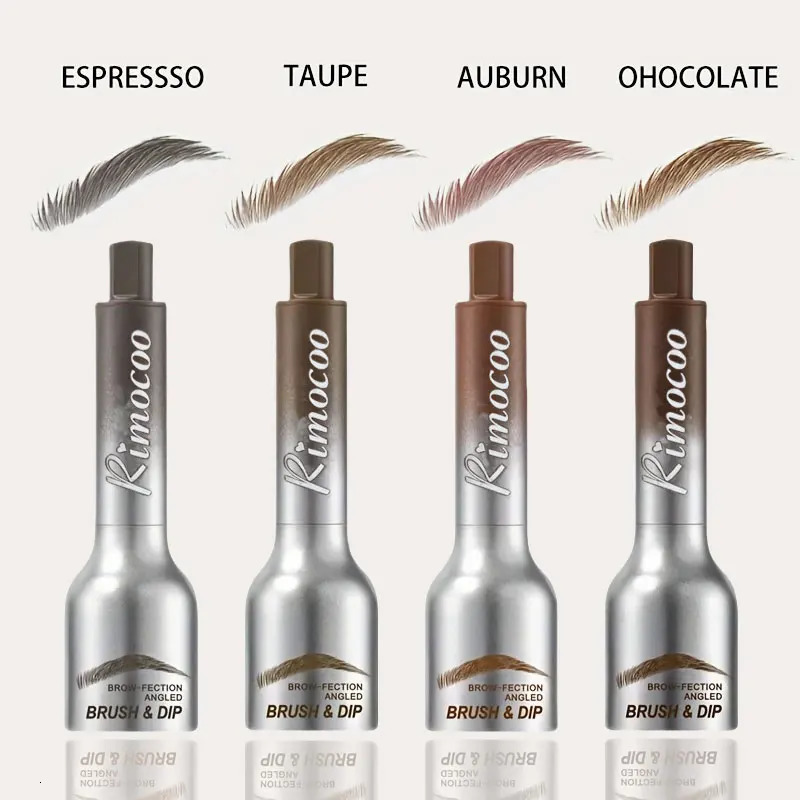 Waterproof Long-Lasting Eyebrow Tint Cream with Brush Smudge-Proof Liquid Eyebrow Pencil for Precise Natural-Looking Brows 250809