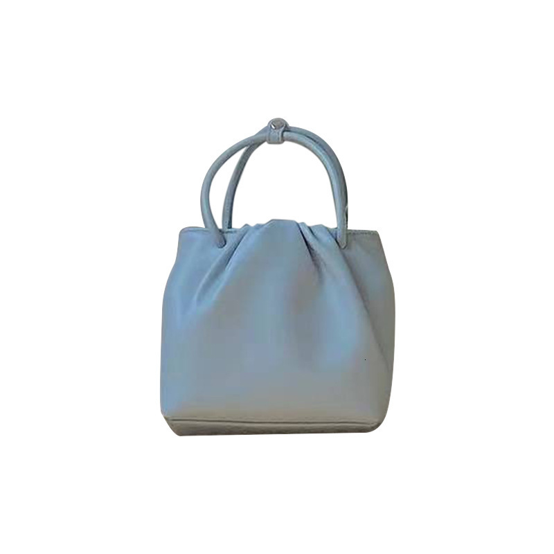 Square Pleated Versatile Small for Women Spring Summer Fashion Handbag Casual Korean Style Shoulder Crossbody Bag Trendy