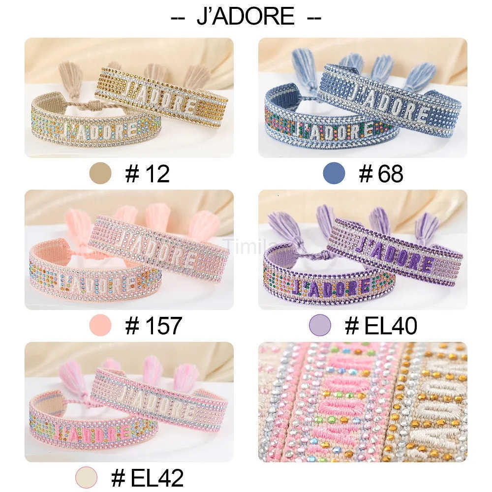 Bling Friendship Bracelets Woven Stackable Jewelry Summer Beach Holiday Vibes for Men and Women Accessories U250812