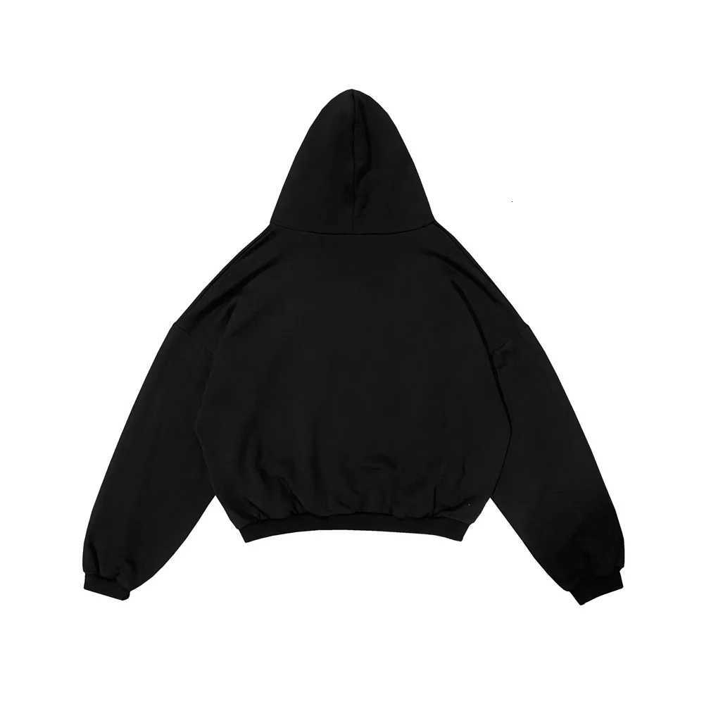 Black Oversize Vultures YZY Russian Print Hoodie Men Women 1 1 High Quality Vintage Cotton Pullovers X250812 - view 3