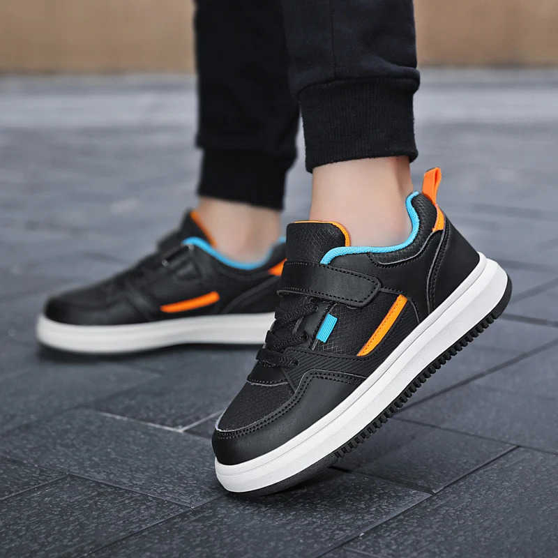 Boy Fashion Leather for Kids Tennis Casual Sneakers 7-13 Years Walking Shoe Children Boys Shoes School Sports Childrens Running T250812