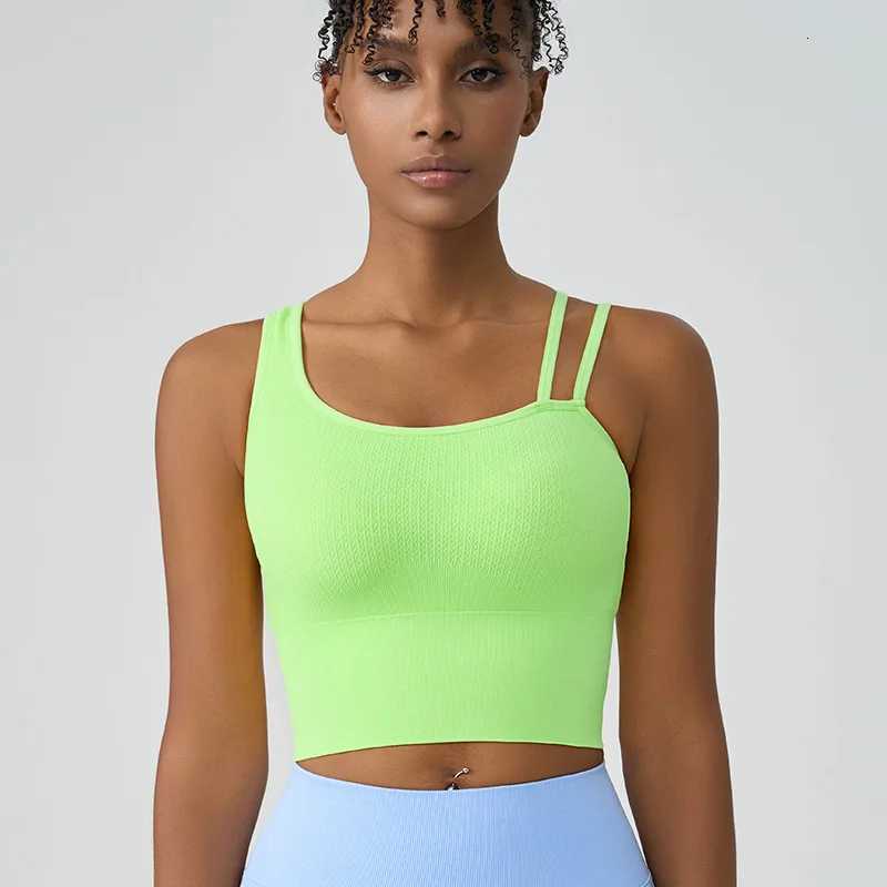 Womens Summer Shockproof Bra Beautiful Back and Sports Anti Sagging Running External Wear Training Fitness Tank Top Bra Z250812