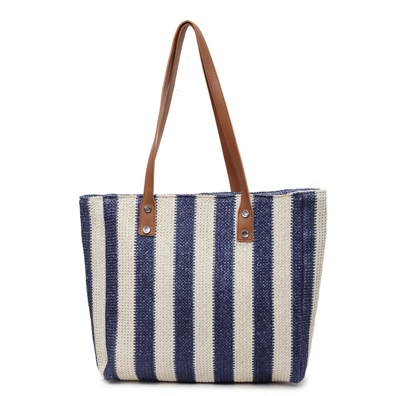 New Fashion Versatile Straw for Women Woven Shoulder Tote Handbag Beach Bag