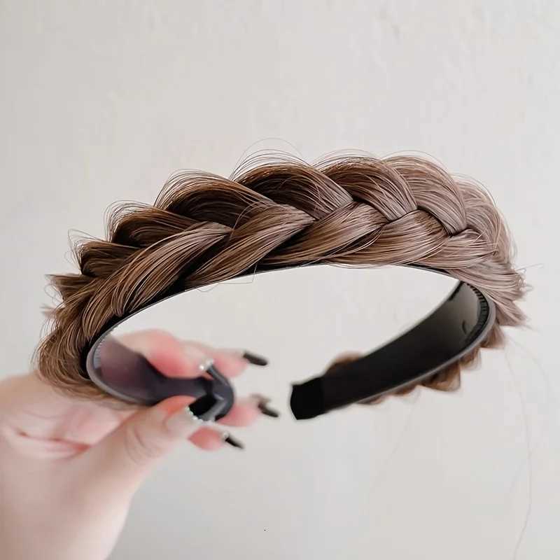 Elegant Bohen Braided Wig Band for Women - Non-Slip Teeth Design Vintage/Boho Style Plastic Hair X250812