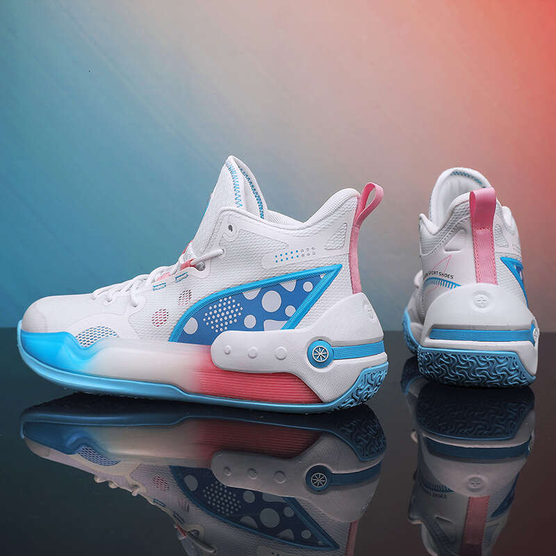 Yushuai 16 Mid-Top Basketball Men's MD High Elastic Sole Molded Free shipping Dad Shoes Women's Student Practical Sports Boots