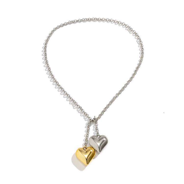 Exaggerated Large Round Bead Heart Sweet Cool Dark Punk Style Halloween Blood Drop Couple Necklace