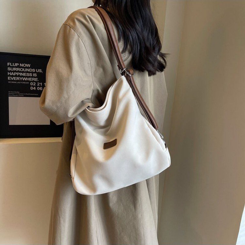 designer bag Luxury bag Student Class Nylon Bag for Women 2025 New Spring Large Capacity Backpack Commuter Single Shoulder Underarm Tote Bag