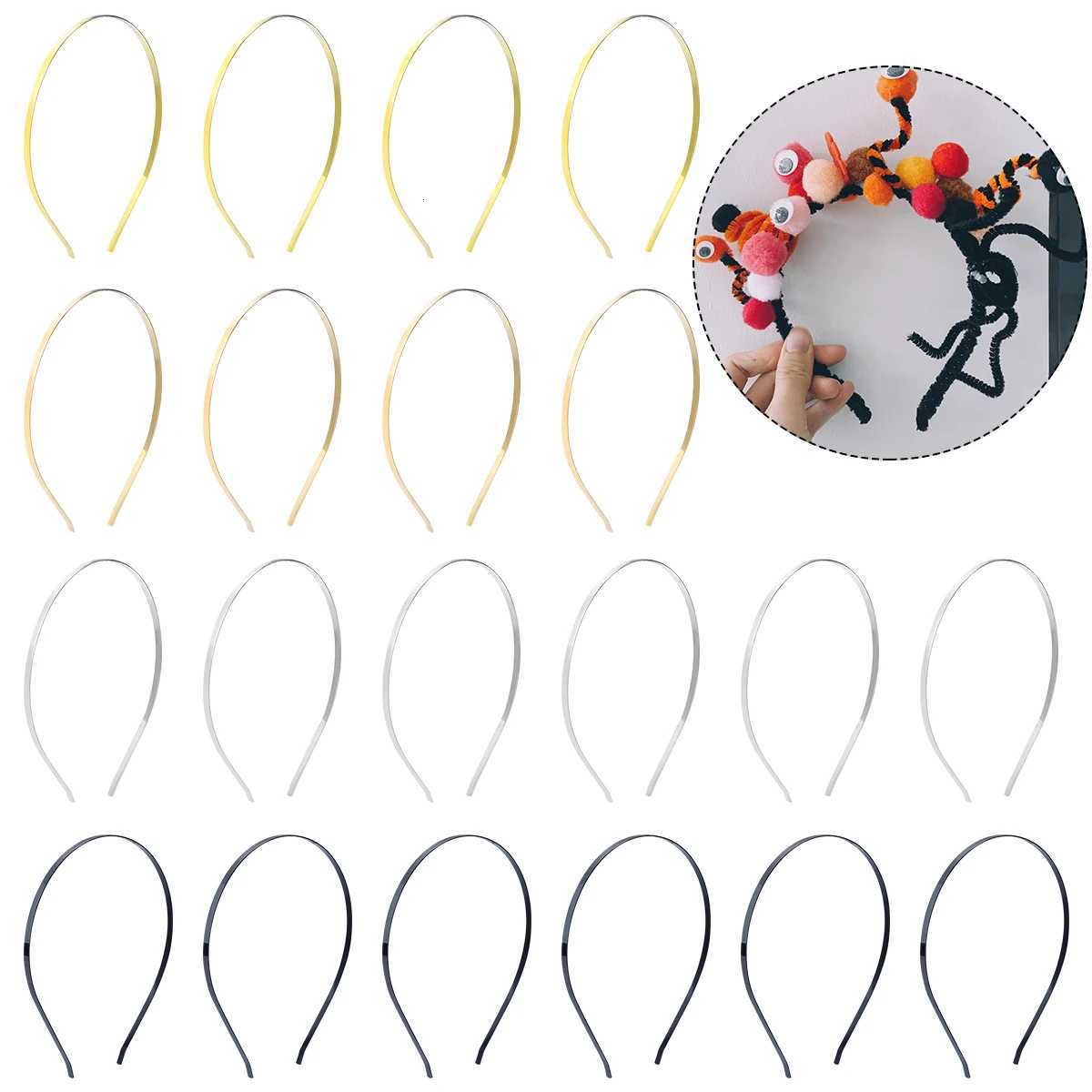 10Pcs Metal b1x14cm Simple Hair Fixing Band Hoop Unisex Band for DIY Making Hairband Accessories X250812