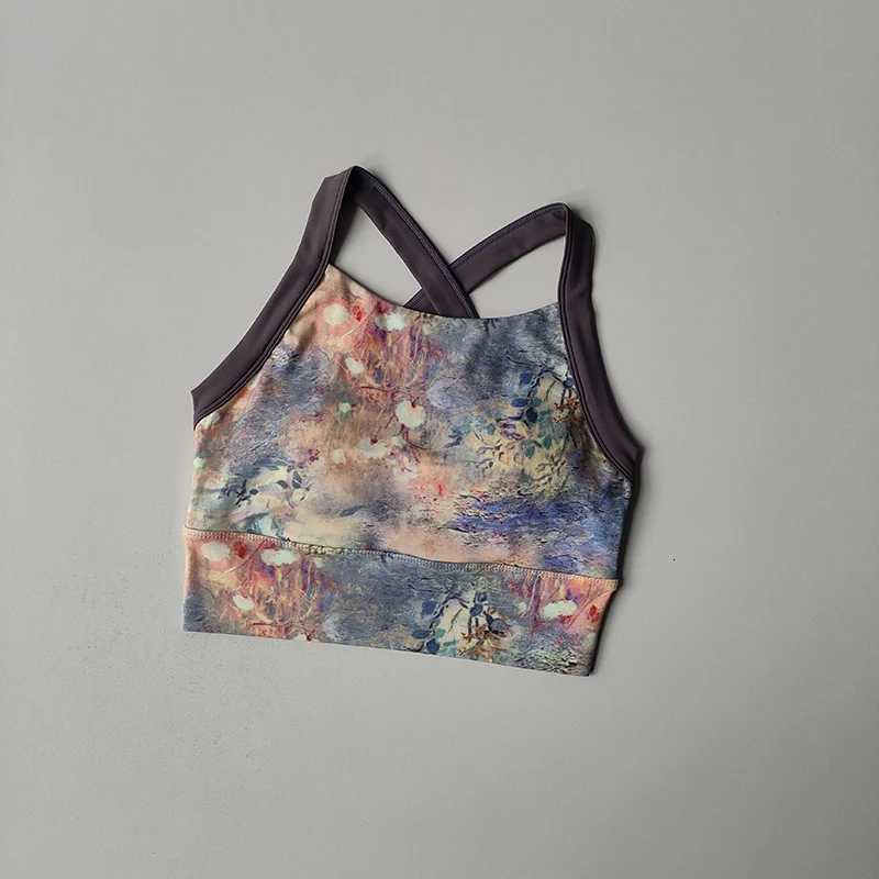 New Lingerie Womens One-piece Fixed Cup ShoCK-proof Underwear GaTHering Sexy Printed Wide Shoulder Strap Bra Z250812