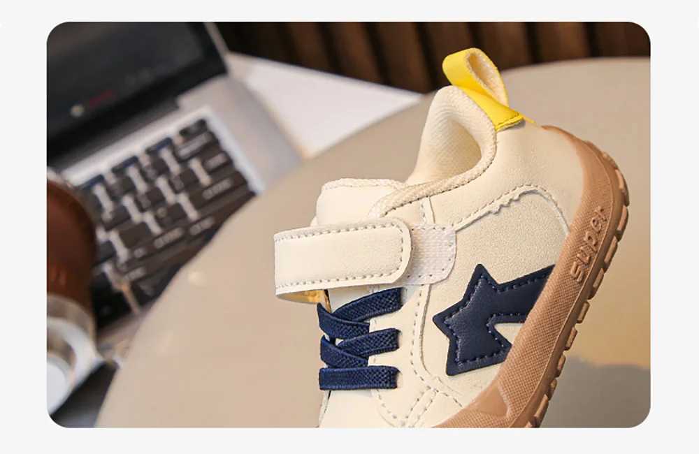 PU Leather Sport Shoes For Children Ergonomics Baby Boys Sneakers Trend Fashion Infant Girls First Step Casual Footwear XJ250812