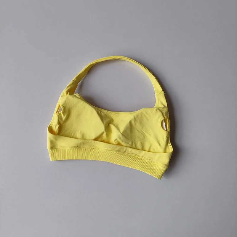 Sports Bra Women Shockproof Seamless Halter Top High Support Push-up Open Back Gym Wear Fitness Workout Underwear Z250812