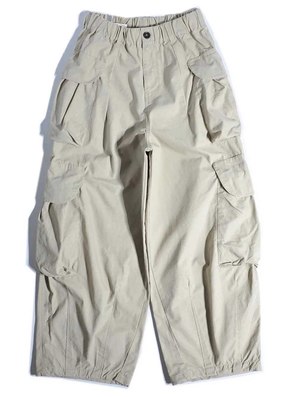 Heavyweight Mountain System Wide Leg Workwear Pants y Hong Kong Sle Multi-ket Loose Straight Casual Men X250812