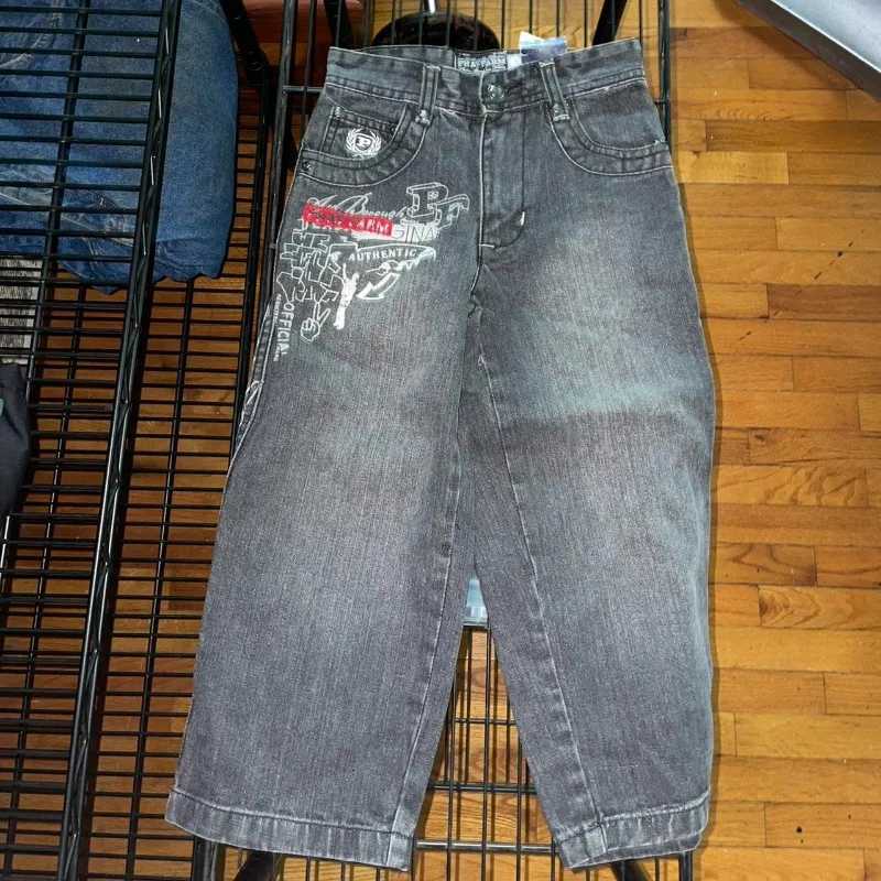 Streetwear New Fashion Oversized Print Baggy Jeans Women Y2K Harajuku Hip Hop Vintage Gothic High Waist Wide-leg Pants Trousers X250812