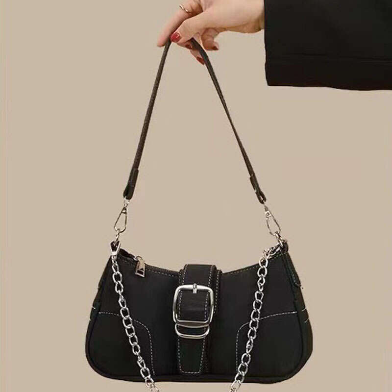 Niche High-End Underarm Bag For Women, Autumn And Winter Versatile Single Shoulder Handbag, Crossbody Matte Chain B5