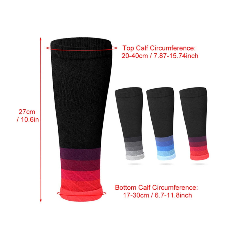 1Pair Compression Calf Sleeves Running Leg Sleeve Socks for Shin Splint For Men Women 2030mmHg 250805