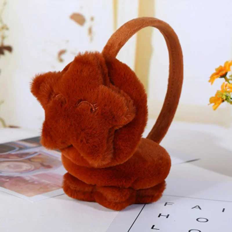 Winter Outdoor Star Smiley Face Plush Earmuffs Accessories Soft Thick Warm Ear Cover Solid Headphone Earlap for Boys Girls XJ250812