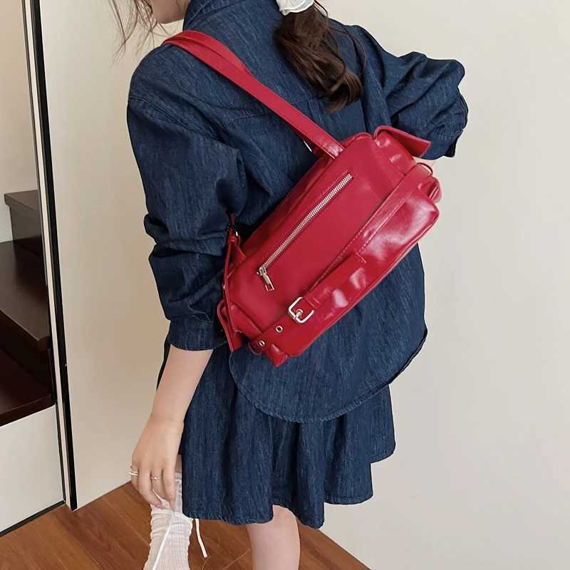 LFTSID Trendy PU Leather Shoulder Bag 2025 Y2K Summer Underarm Bag Daily Square Bag Casual Ladies New in Handbags and Purses Z250812