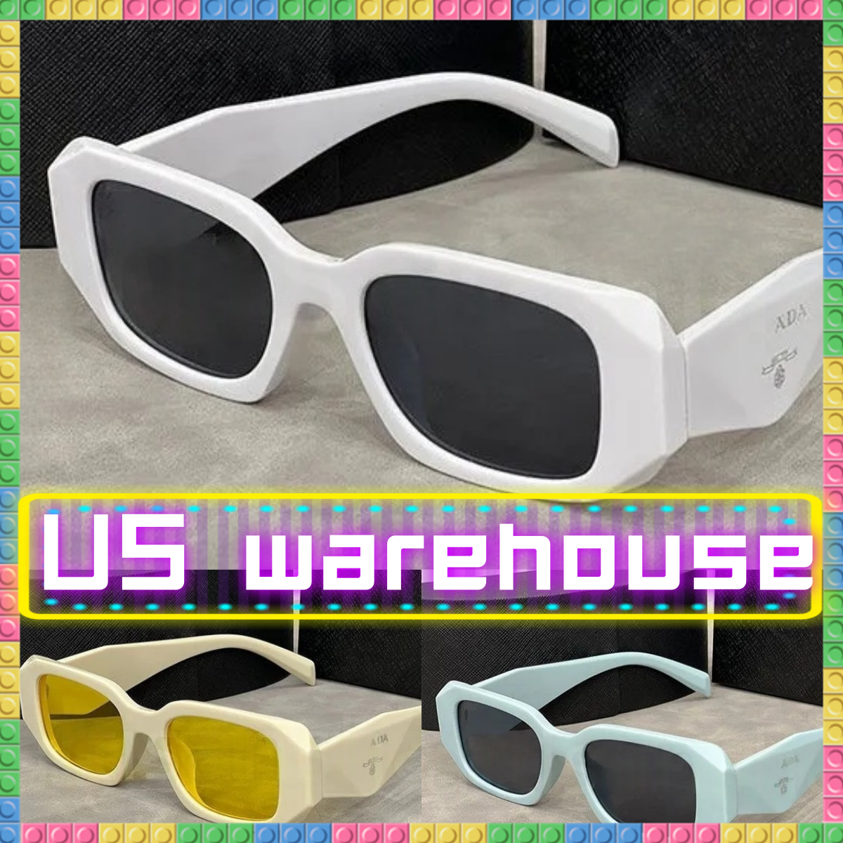 piada Sunglasses Fashion glasses oval frame Designer sunglass women luxury monogram sunglasses high quality sunglasses With box sunglasses Lunette de Soleil men