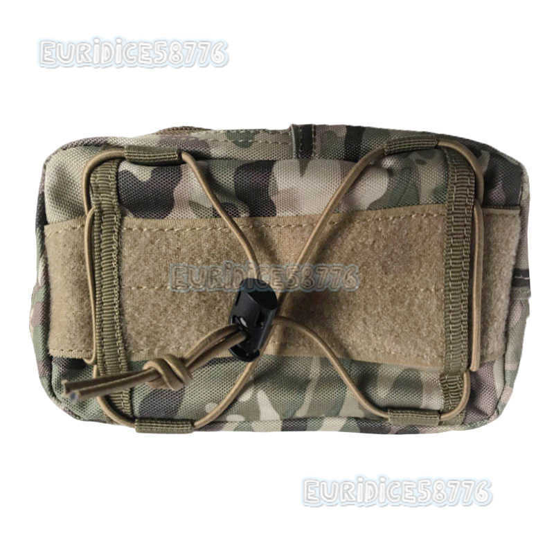 Molle Tactical Waist Bag Outdoor Waist Bag Multifunctional Phone Bag Camouflage Hanging Bag Coin Purse H250811