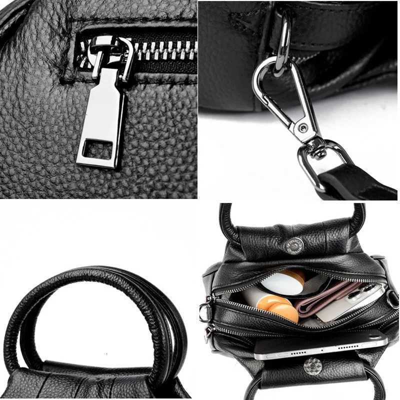 Designer Genuine Leather Handbag Women Fashion Shoulder Messenger Bag Soft Cowhide Messenger Bag Female Purse Ladies Tote Z250812