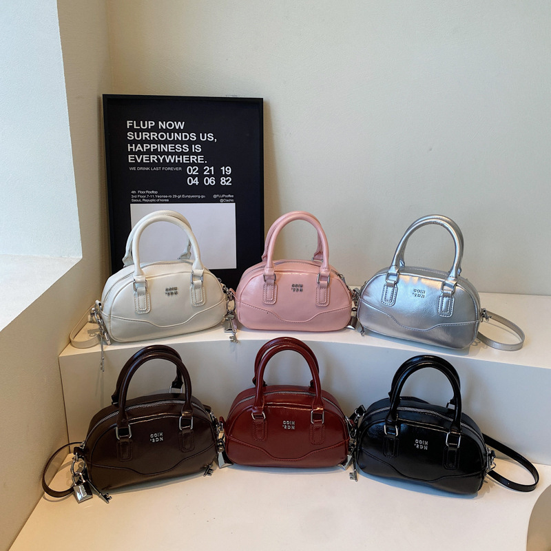 Design for Women Summer Versatile New Fashion Single Shoulder Crossbody Korean Style Handheld Bowling Bag