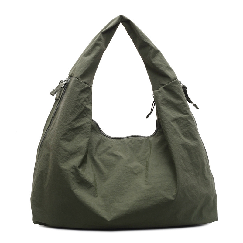 Canvas Women New Casual Simple Single Shoulder Large Capacity Shopping Commuter Tote Bag