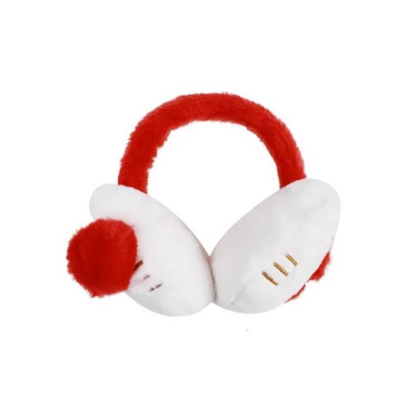Kitty Cat Plush Earmuffs for Female Winter Students Riding with Thick Plush Ear Tips for Ear Protection and Warmth XJ250812