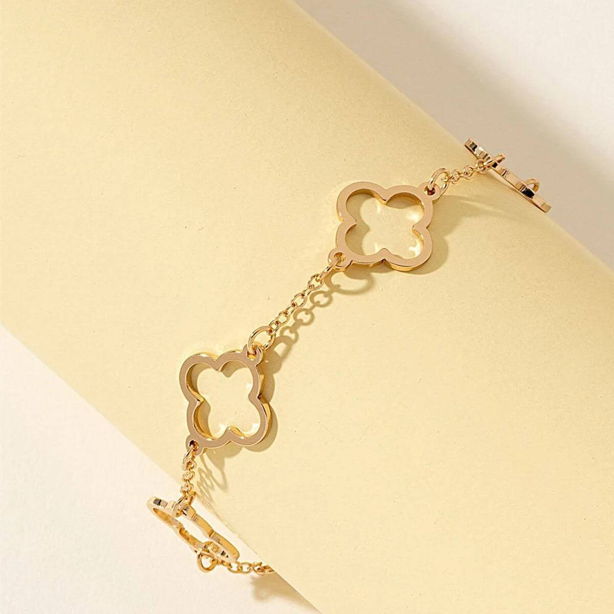 1pc Lucky Fashion Flower Decor Bracelet Women For Daily Decoration for Friends Mom Gifts Party Favors Jewelry