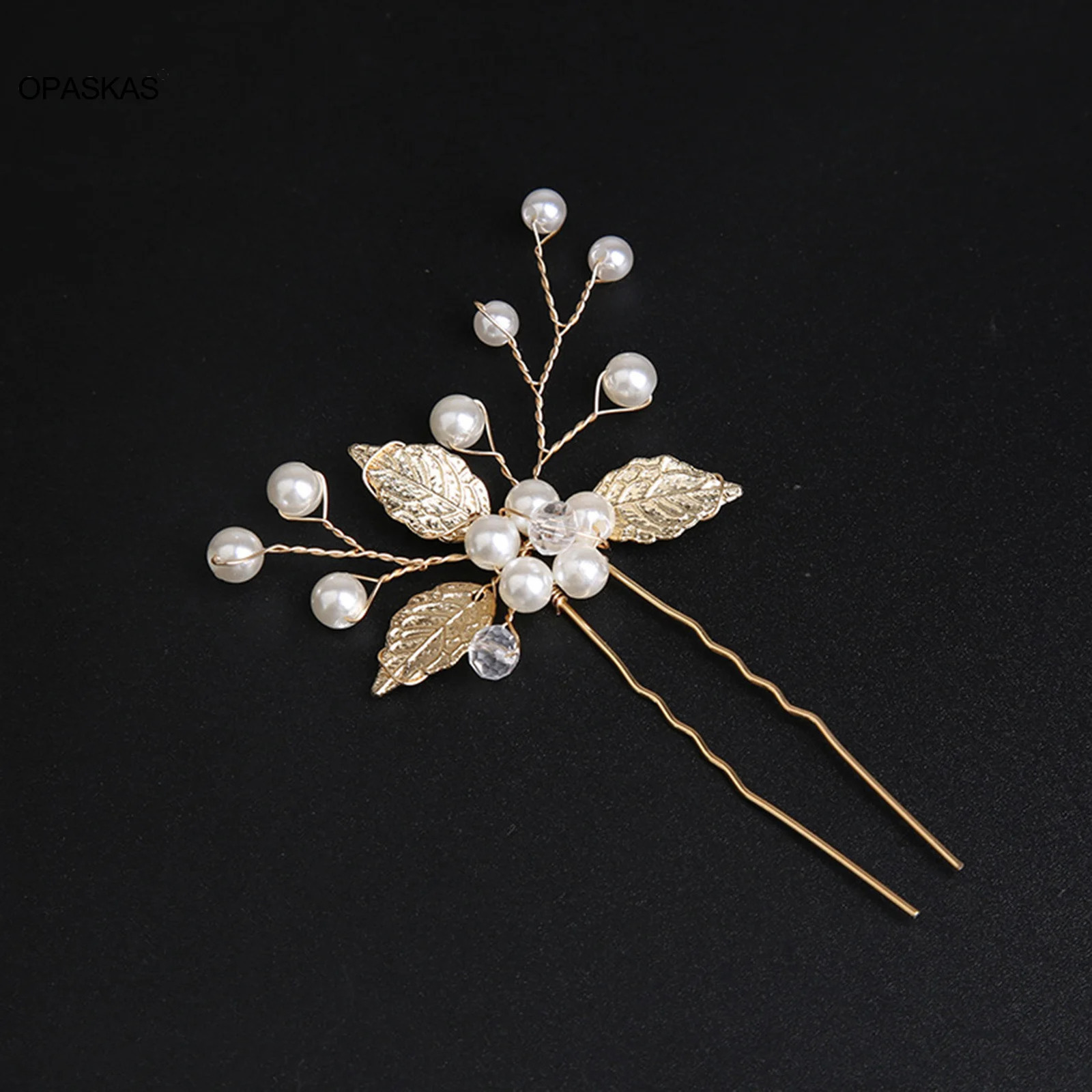 Pearl Flower Hairpin Side Comb Sets Wedding Hair Accessories Leaf Shaped Tiaras Bride Insert Clip Jewelry Fashion Headwear 250804