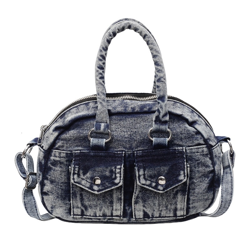 2025 new denim fashion large capacity outdoor commuting handbag designer crossbody bag