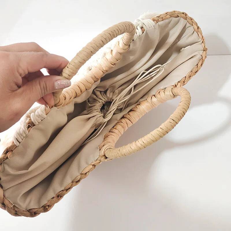 Grass New Corn Skin Handbag Pastoral Weaving Casual Vine Woven Bag Retro Chinese Style Practical high-quality