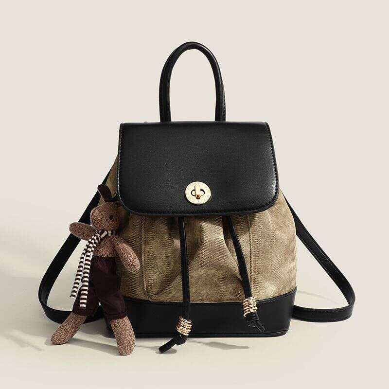 Small Women's Backpack 2025 Spring And Summer New Ultra-Fashion Color Collision Handheld Shoulder Bag Leisure Hundred Simple Commuting