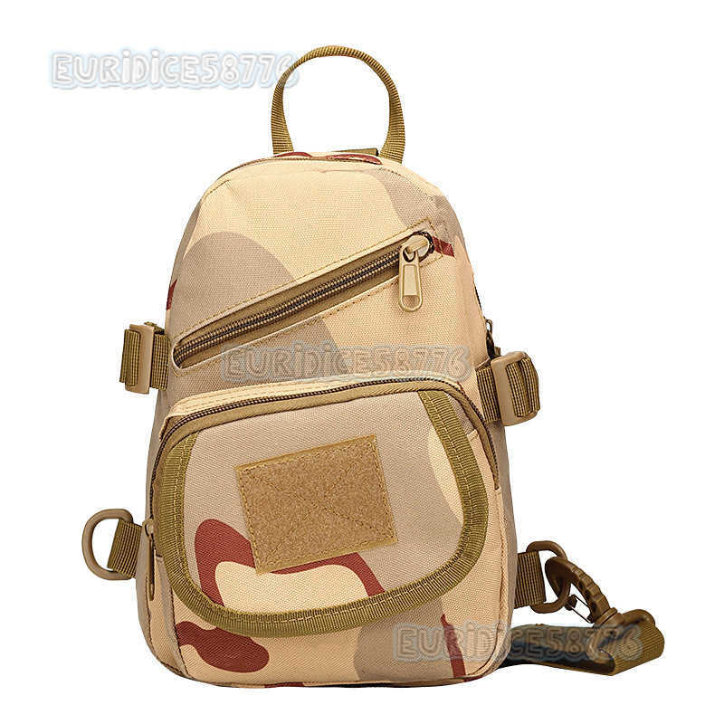 Outdoor New Mens and Womens General Sports Chest Bag Military Fan Tactical Bag Tourism Leisure One Shoulder Backpack Mini Tool Bag H250811