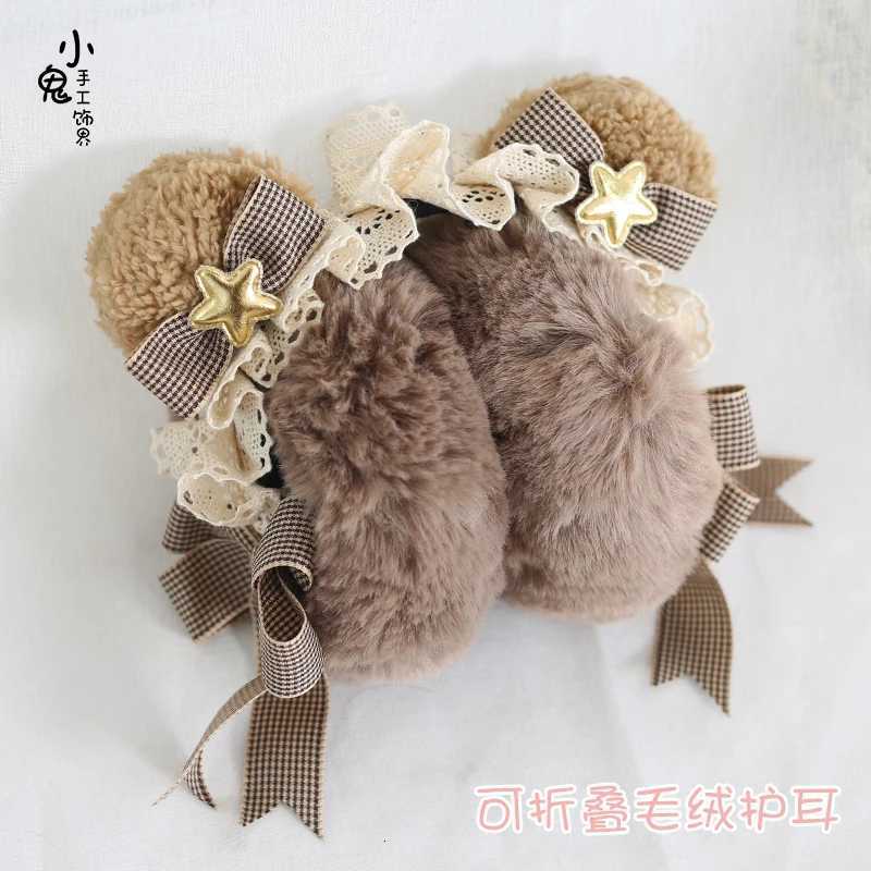 Soft of cute bear ear package for women cat ears winter earmuffs plush earmuffs warm ear warm XJ250812