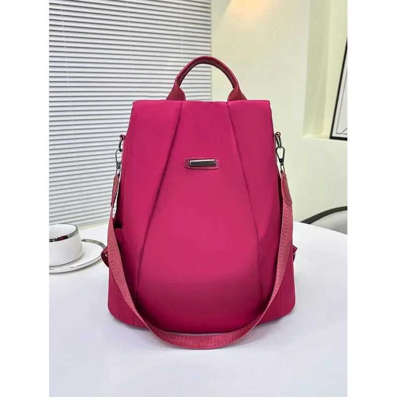 Womens Casual Backpack with Detachable Strap Travel Shoulder Bag Y250811