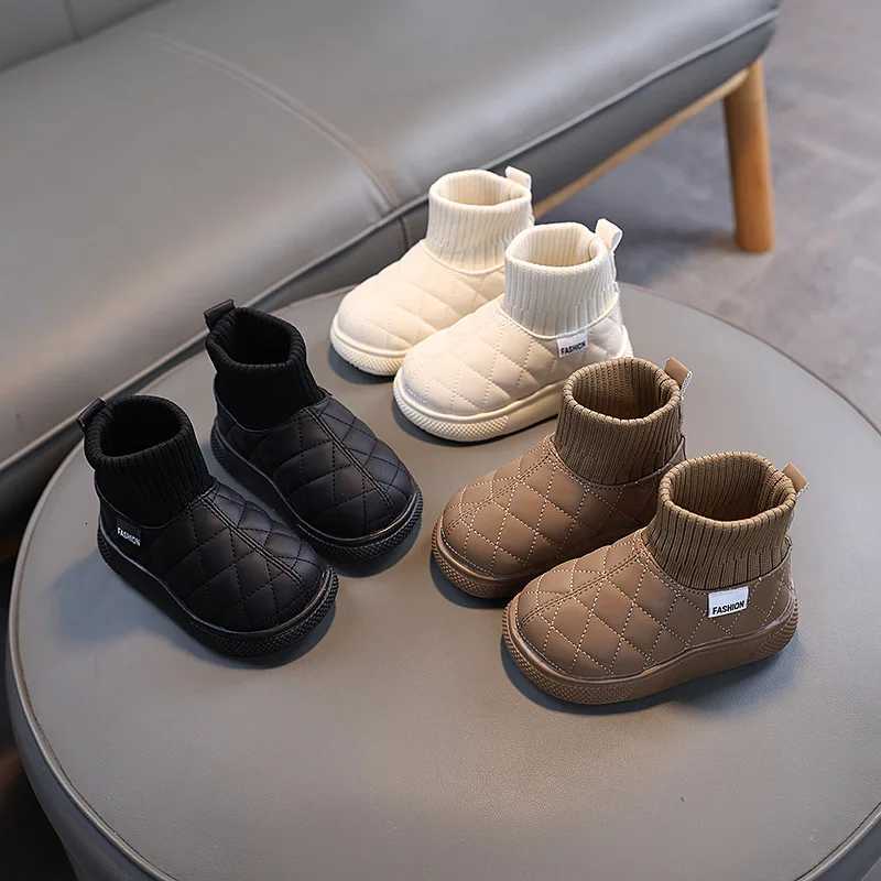 Girl Boot Autumn New Fashion Kid Boots Velvet Warm Cotton Shoe Light Girl Snow Boot Boy Winter Boots Ankle Boot Shoes for Girls XJ250812