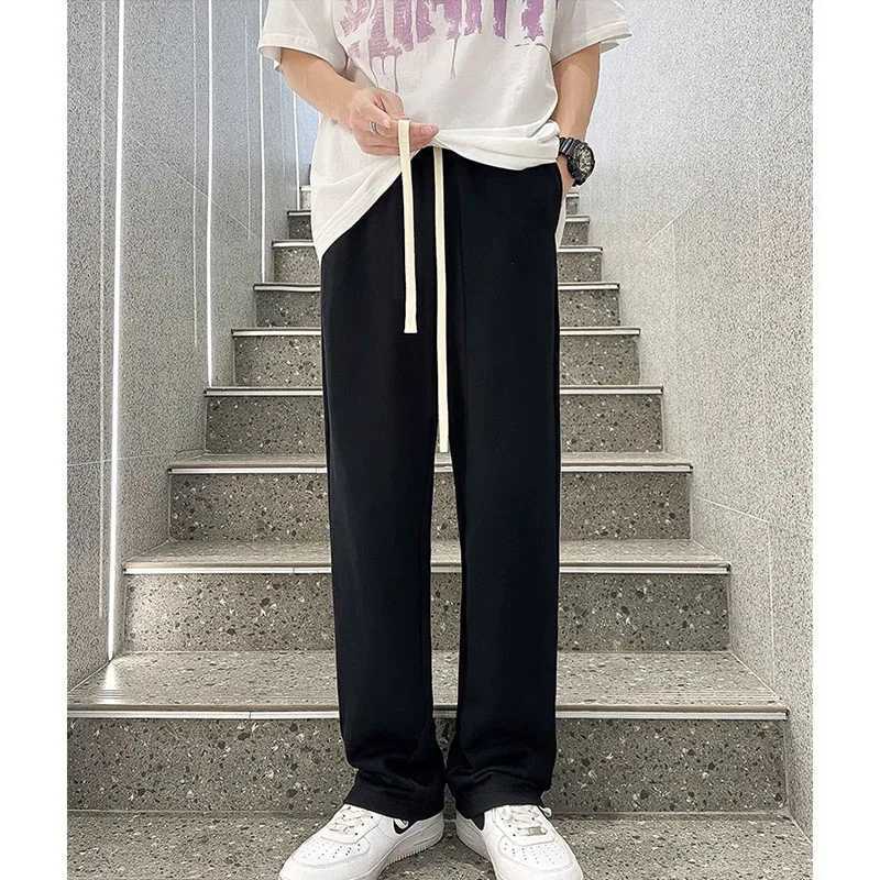 American Striped Pants Boys Summer 2024 New Trend All Straight Leg Loose Sweatpants Sports Leisure Wide-Leg Pants W250812