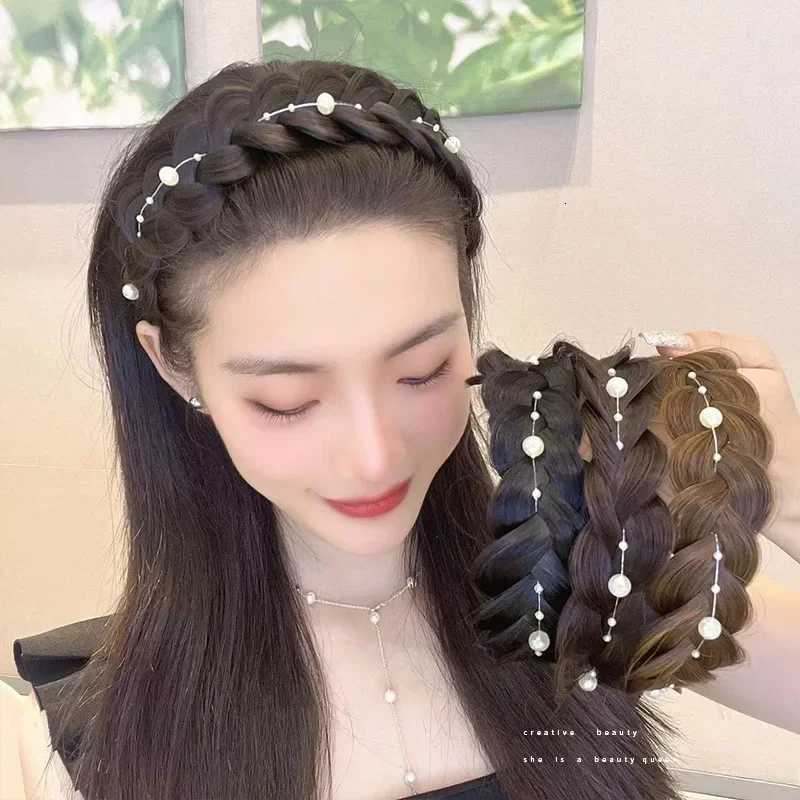 Fashion Wig braid band Wen Synthetic Wig Twist Braided Hair Bands Girl Bohen Hoop Fishbone Braids Hair Bands Decor X250812