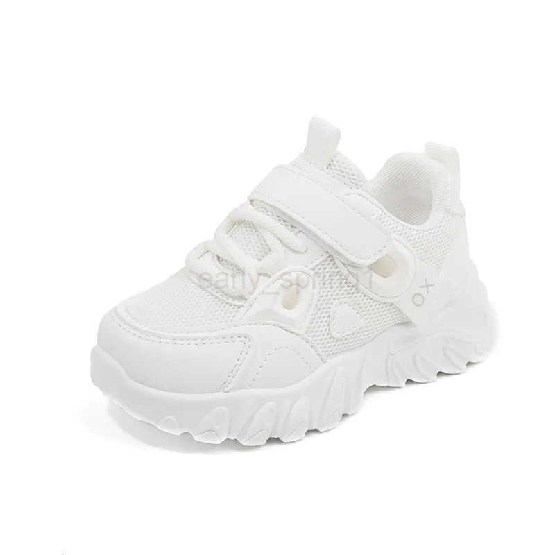 2025 New Spring Autumn Boys White Shoes Girls Breathable Mesh Casual Soft Sole Sneakers Kids Running Shoes Children Sports Shoes T250812