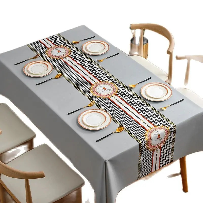 Luxury Tablecloth Modern Light Style Waterproof Dining Table Cloth Rectangular Tea Table Cover Picnic Mat Home Decor 250812