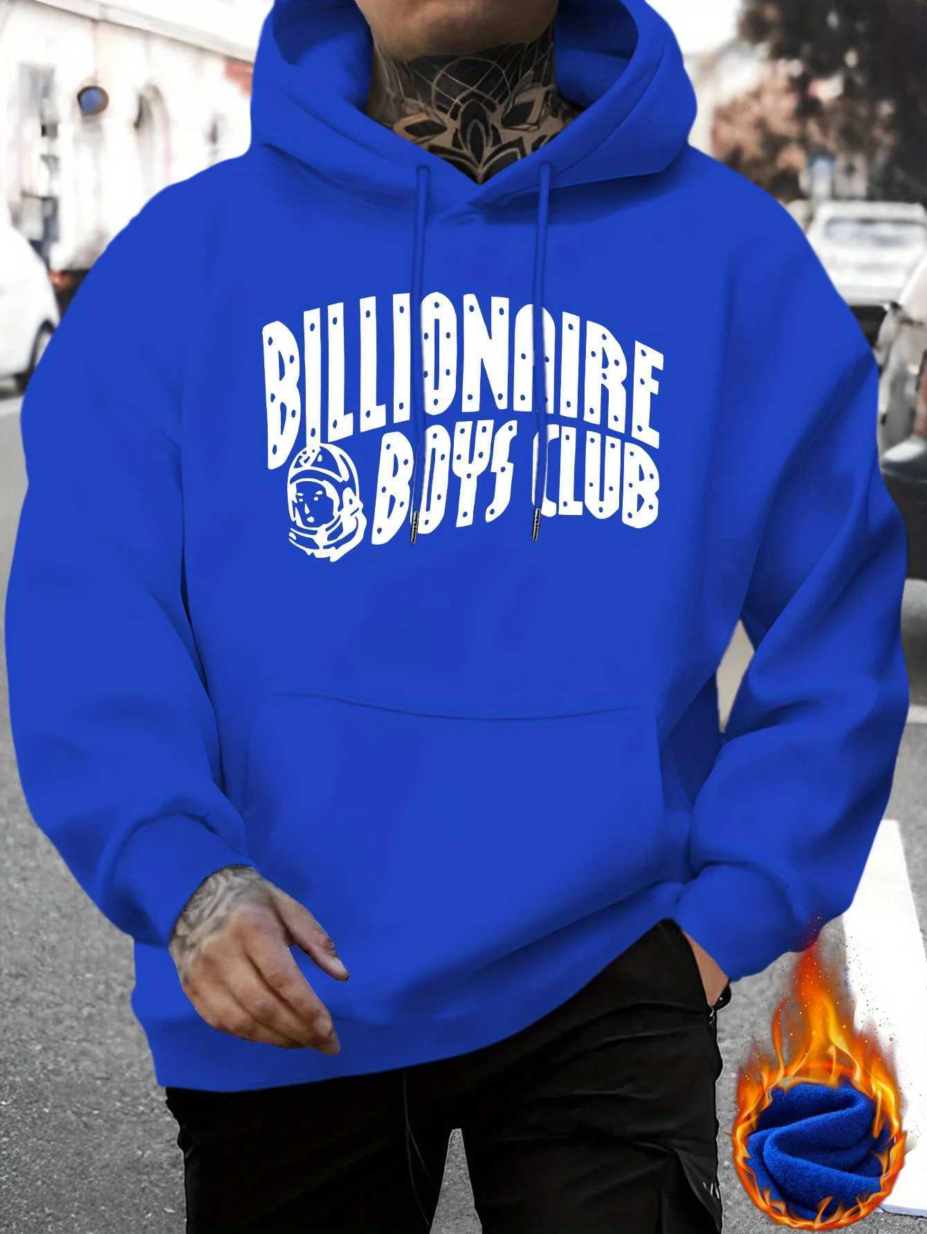 MenS Print Casual Hoodie - Fall/Winter Regular Fit Long SLeeve Hooded Sweatshirt Outer Sport Wear Y250811