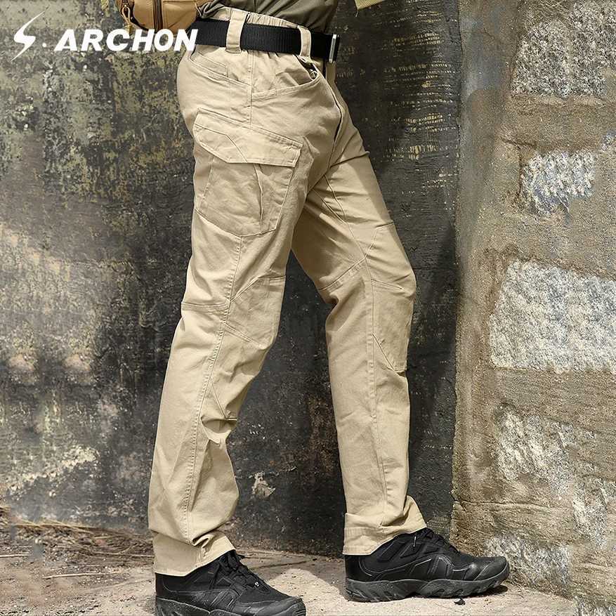 .Arcon SWAT Combat Military Tactical Pants Men Large Multi Pocket Army Cargo Pants Casual Cotton Security Bodyguard Trouser X250812